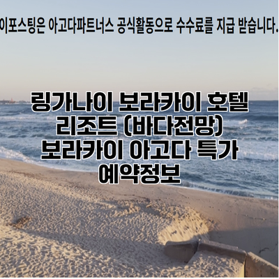 링가나이 보라카이 호텔 리조트 (바다전망) 보라카이 아고다 특가 예약정보