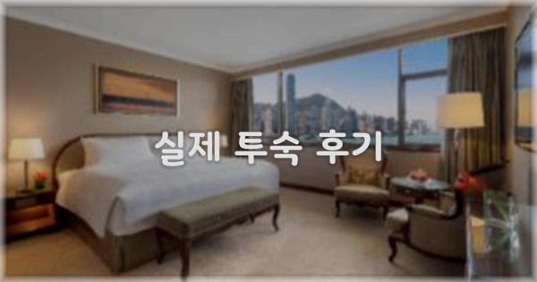 💬 실제 투숙 후기