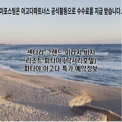 센타라 그랜드 미라지 비치 리조트 파타야 (럭셔리호텔) 파타야 아고다 특가 예약정보