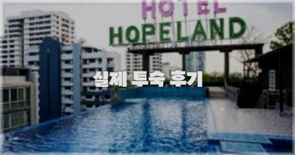 💬 실제 투숙 후기